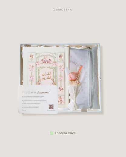 Madinaquran - Hampers al Quran & Sajadah Bright Package (Mushaf ukuran A5 & Sajadah)