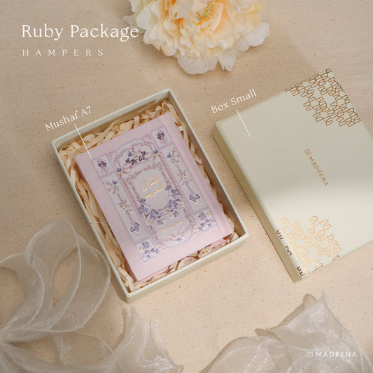 Hampers al Quran Rubby Package Reeyana (Ukuran Saku A7) by Madina Quran