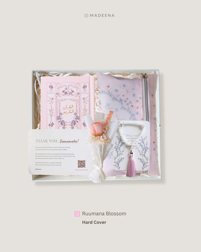 Madinaquran - Hampers al Quran & Sajadah & Tasbih Bright Package (Mushaf ukuran kecil A6 )