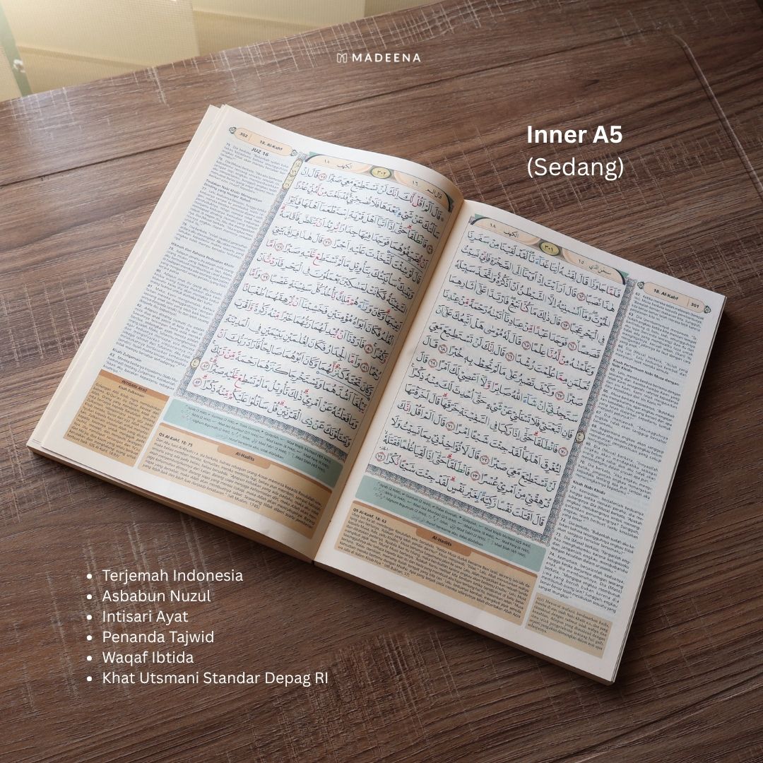 Al Quran Reeyana Hardcover – As Is (Lipatan Halaman, Ayat Tetap Terbaca)
