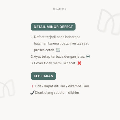 Al Quran Reeyana Hardcover – As Is (Lipatan Halaman, Ayat Tetap Terbaca)