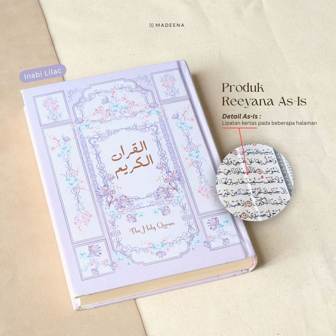 Al Quran Reeyana Hardcover – As Is (Lipatan Halaman, Ayat Tetap Terbaca)